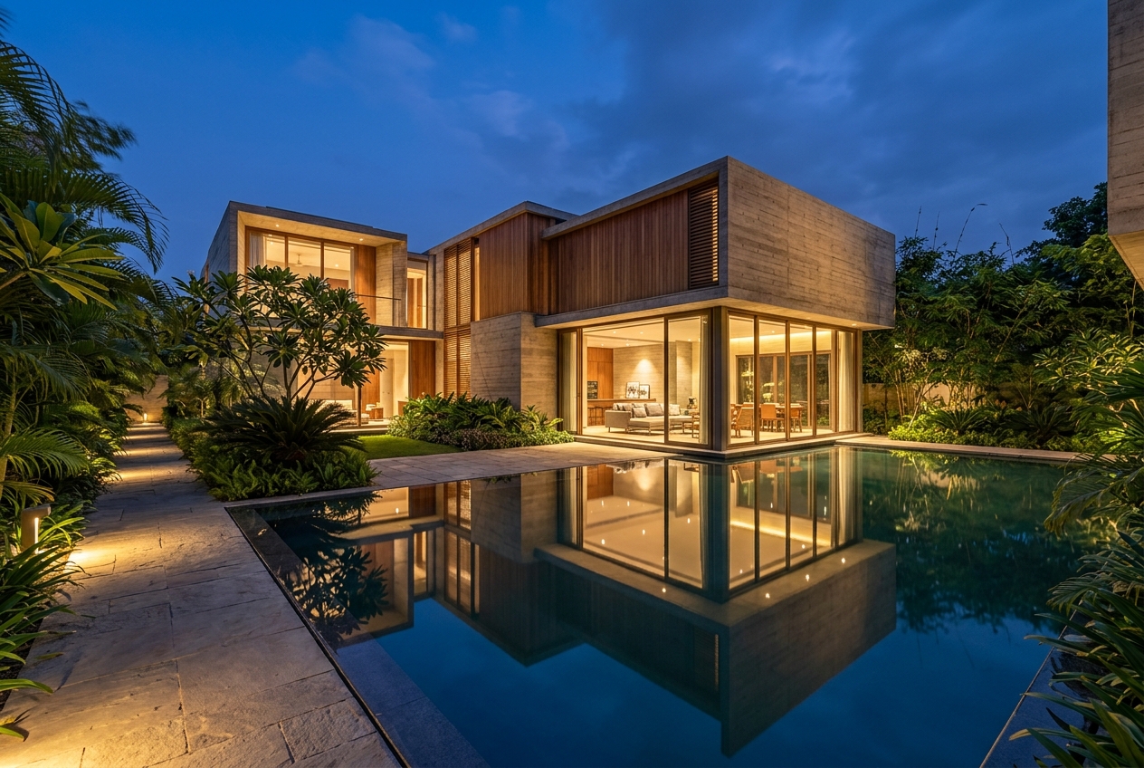 Baasthan contemporary architecture — Purnea, Bihar, India